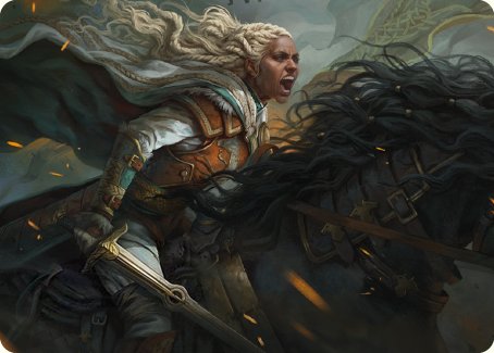 Eowyn, Fearless Knight Art Card [The Lord of the Rings: Tales of Middle-earth Art Series] | Galaxy Games LLC