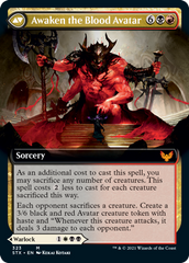 Extus, Oriq Overlord // Awaken the Blood Avatar (Extended Art) [Strixhaven: School of Mages] | Galaxy Games LLC