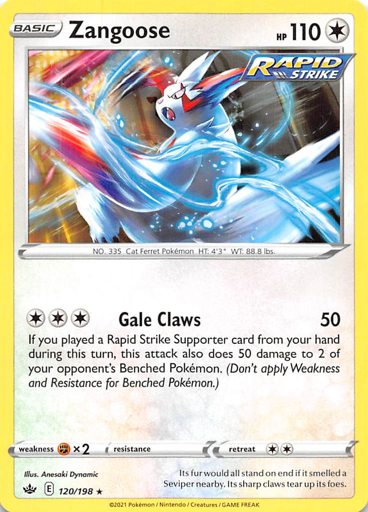 Zangoose (120/198) [Sword & Shield: Chilling Reign] | Galaxy Games LLC