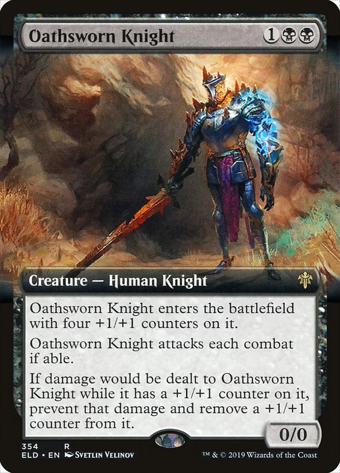 Oathsworn Knight (Extended Art) [Throne of Eldraine] | Galaxy Games LLC