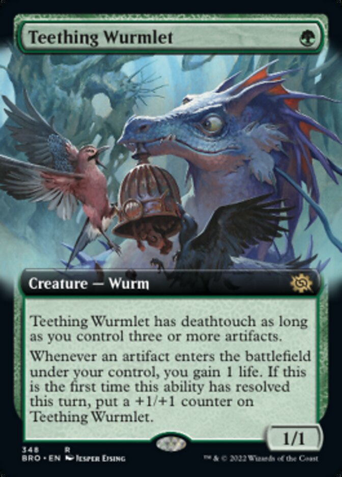 Teething Wurmlet (Extended Art) [The Brothers' War] | Galaxy Games LLC