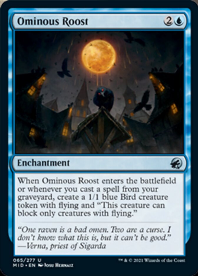 Ominous Roost [Innistrad: Midnight Hunt] | Galaxy Games LLC