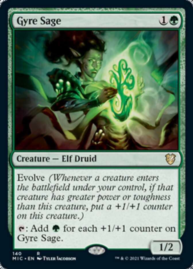 Gyre Sage [Innistrad: Midnight Hunt Commander] | Galaxy Games LLC