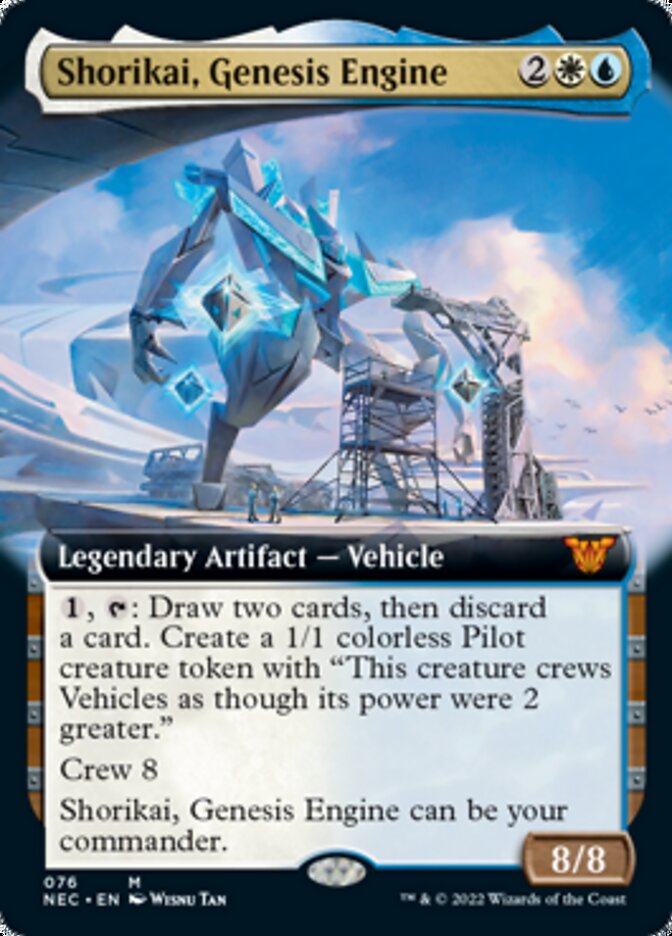 Shorikai, Genesis Engine (Extended Art) [Kamigawa: Neon Dynasty Commander] | Galaxy Games LLC