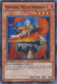 Prominence, Molten Swordsman [HA05-EN010] Super Rare | Galaxy Games LLC