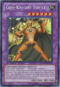 Gem-Knight Topaz [HA05-EN021] Secret Rare | Galaxy Games LLC