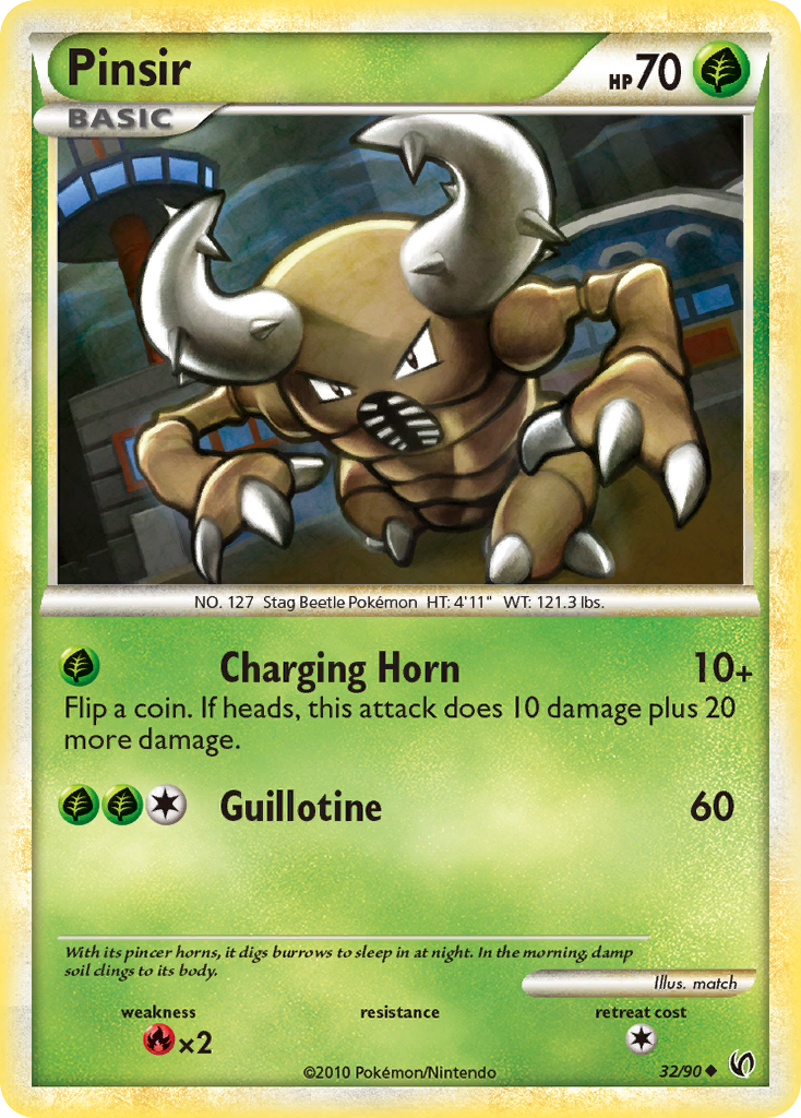 Pinsir (32/90) [HeartGold & SoulSilver: Undaunted] | Galaxy Games LLC