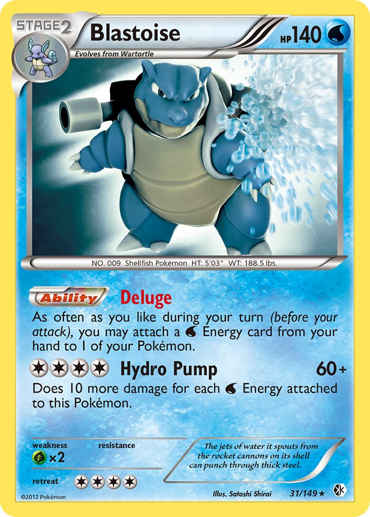 Blastoise (31/149) (Theme Deck Exclusive) [Black & White: Boundaries Crossed] | Galaxy Games LLC