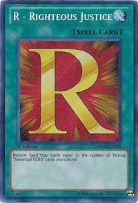 R - Righteous Justice [RYMP-EN025] Secret Rare | Galaxy Games LLC