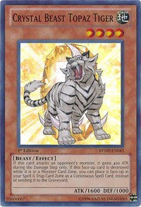 Crystal Beast Topaz Tiger [RYMP-EN043] Super Rare | Galaxy Games LLC