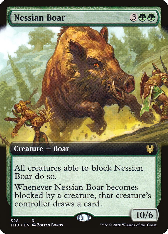 Nessian Boar (Extended Art) [Theros Beyond Death] | Galaxy Games LLC