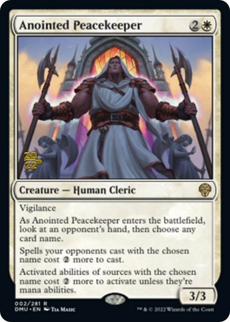 Anointed Peacekeeper [Dominaria United Prerelease Promos] | Galaxy Games LLC