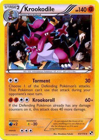 Krookodile (65/114) (Cracked Ice Holo) [Black & White: Base Set] | Galaxy Games LLC