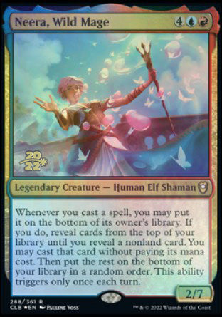 Neera, Wild Mage [Commander Legends: Battle for Baldur's Gate Prerelease Promos] | Galaxy Games LLC