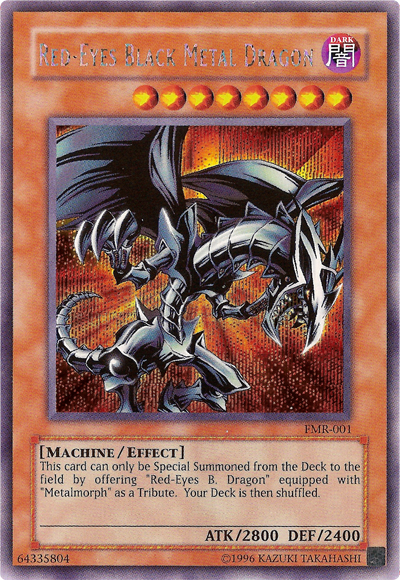 Red-Eyes Black Metal Dragon (Forbidden Memories) [FMR-001] Prismatic Secret Rare | Galaxy Games LLC