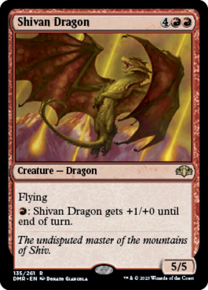 Shivan Dragon [Dominaria Remastered] | Galaxy Games LLC