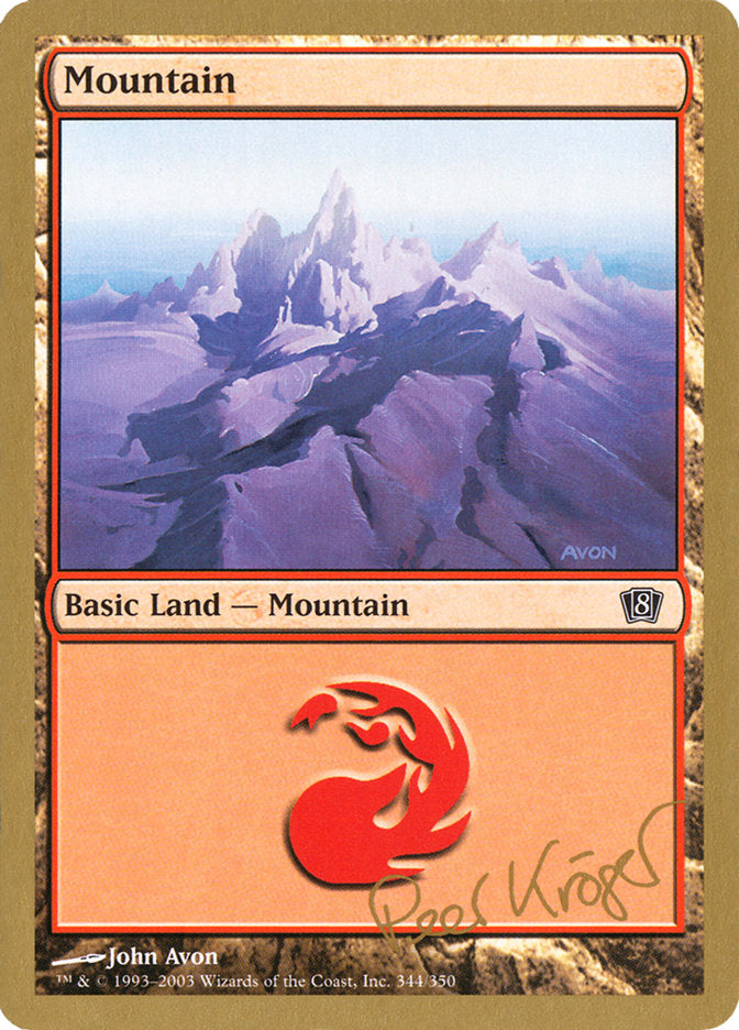 Mountain (344) (Peer Kroger) [World Championship Decks 2003] | Galaxy Games LLC