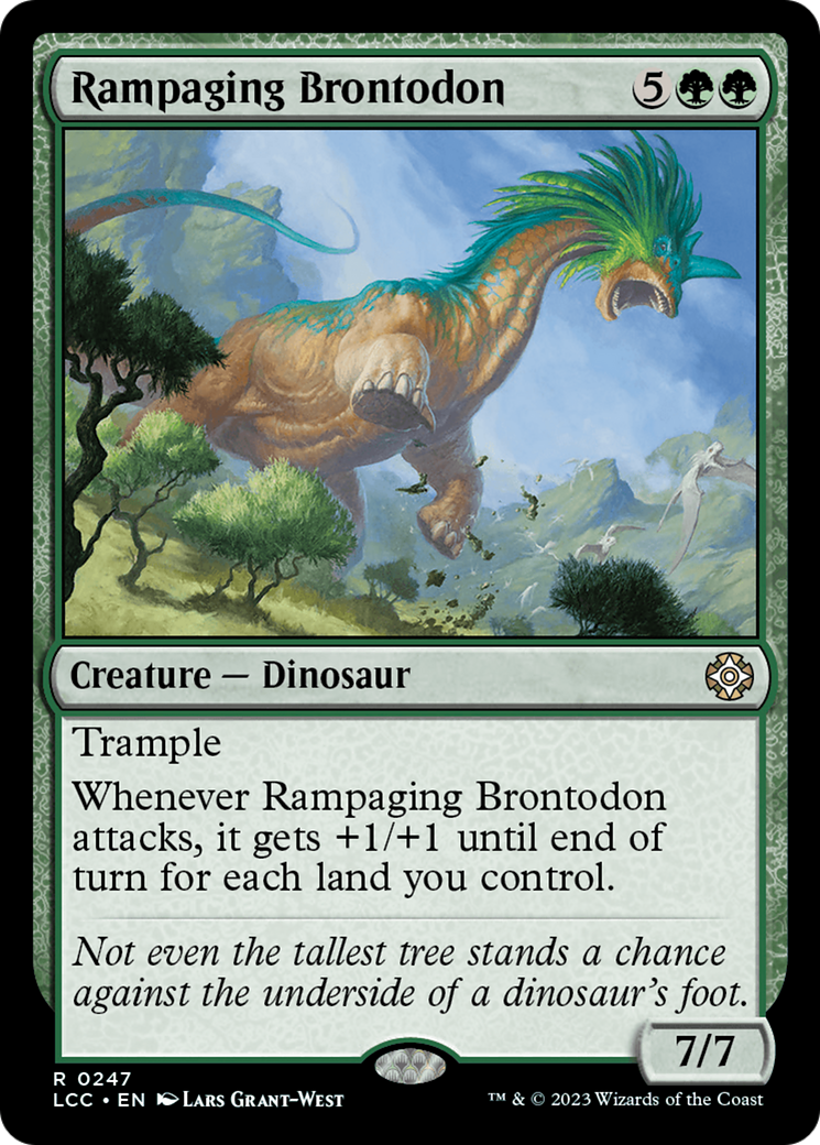 Rampaging Brontodon [The Lost Caverns of Ixalan Commander] | Galaxy Games LLC