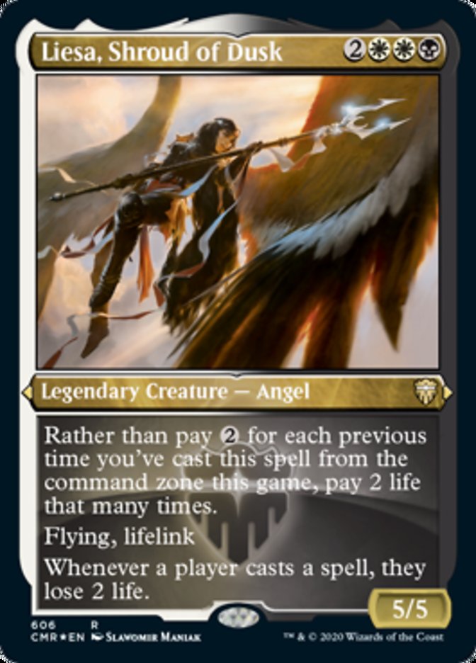 Liesa, Shroud of Dusk (Etched) [Commander Legends] | Galaxy Games LLC