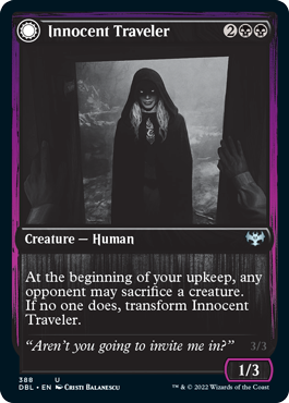 Innocent Traveler // Malicious Invader [Innistrad: Double Feature] | Galaxy Games LLC