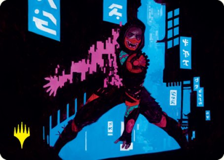 Return to Action Art Card (Gold-Stamped Signature) [Kamigawa: Neon Dynasty Art Series] | Galaxy Games LLC