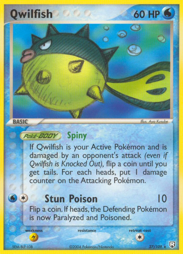 Qwilfish (27/109) [EX: Team Rocket Returns] | Galaxy Games LLC