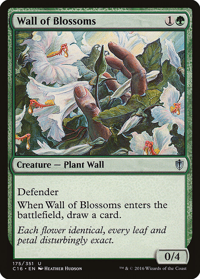 Wall of Blossoms [Commander 2016] | Galaxy Games LLC