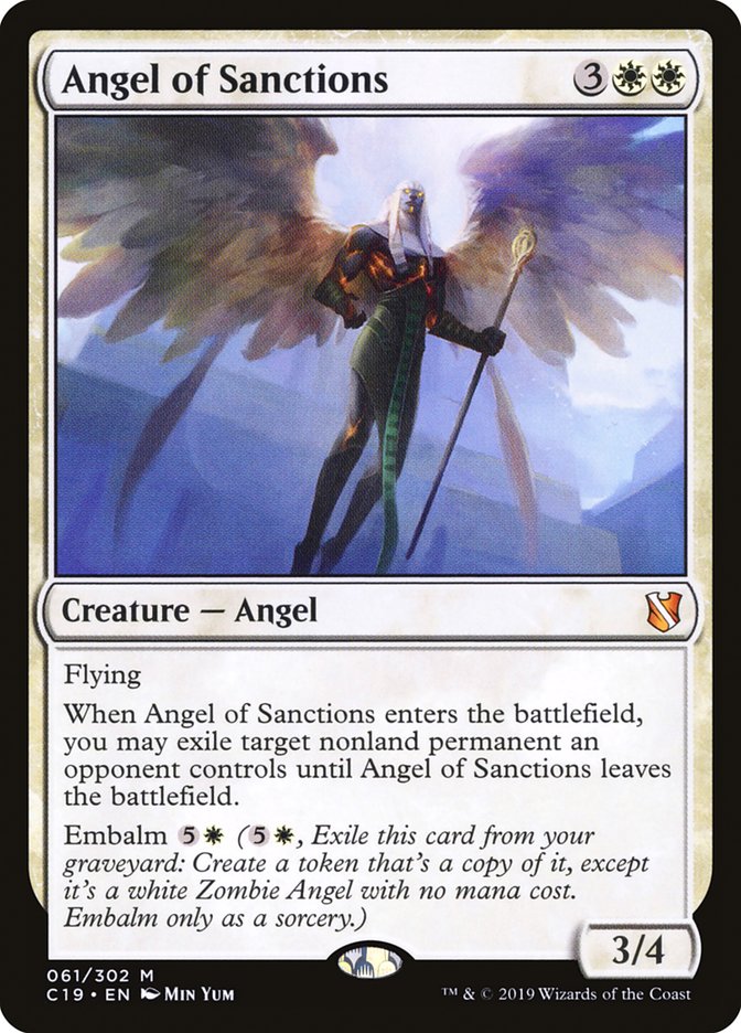 Angel of Sanctions [Commander 2019] | Galaxy Games LLC