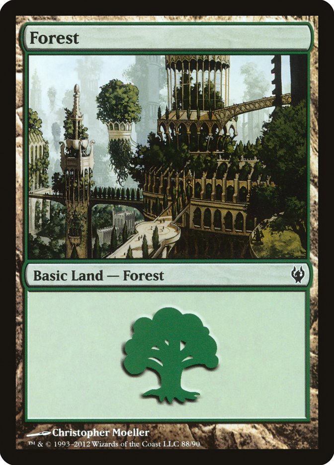 Forest (88) [Duel Decks: Izzet vs. Golgari] | Galaxy Games LLC