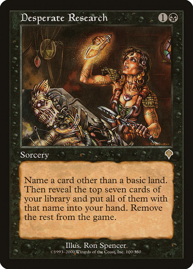 Desperate Research [Invasion] | Galaxy Games LLC