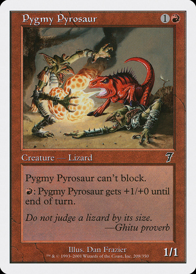 Pygmy Pyrosaur [Seventh Edition] | Galaxy Games LLC