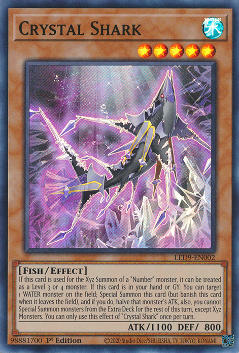 Crystal Shark [LED9-EN002] Super Rare | Galaxy Games LLC