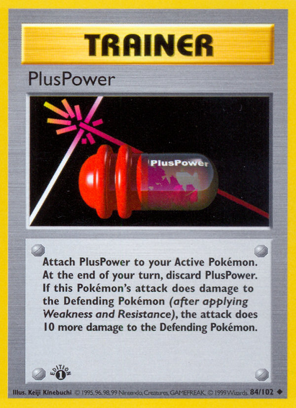 PlusPower (84/102) (Shadowless) [Base Set 1st Edition] | Galaxy Games LLC