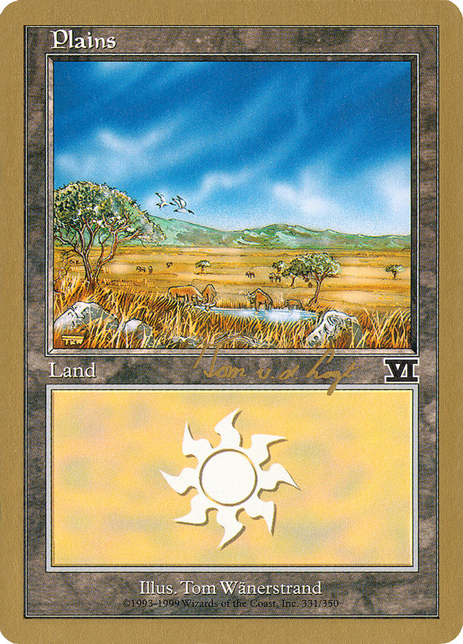 Plains (tvdl331) (Tom van de Logt) [World Championship Decks 2000] | Galaxy Games LLC