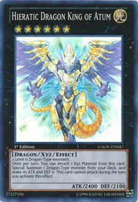 Hieratic Dragon King of Atum [GAOV-EN047] Super Rare | Galaxy Games LLC