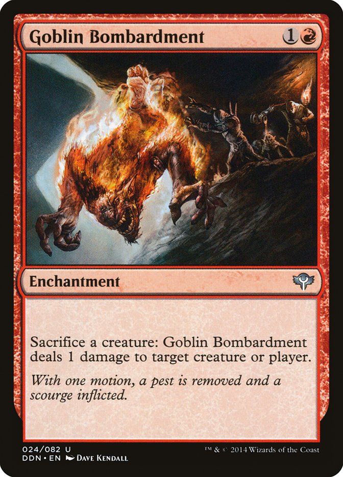 Goblin Bombardment [Duel Decks: Speed vs. Cunning] | Galaxy Games LLC