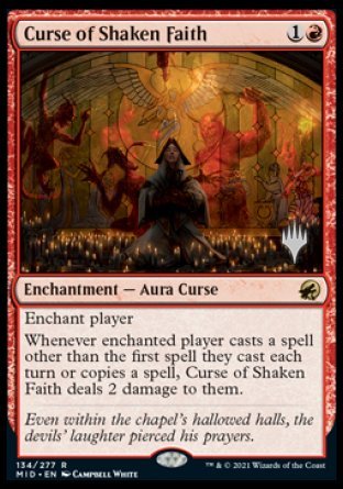 Curse of Shaken Faith (Promo Pack) [Innistrad: Midnight Hunt Promos] | Galaxy Games LLC