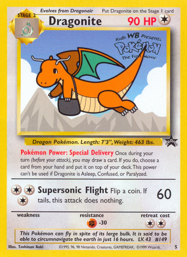 Dragonite (5) [Wizards of the Coast: Black Star Promos] | Galaxy Games LLC