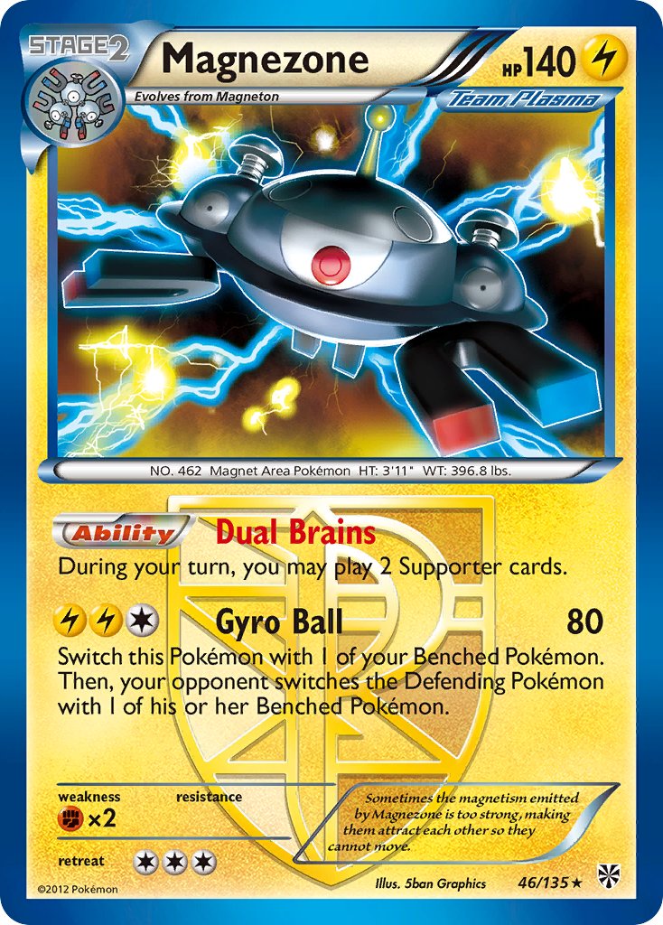 Magnezone (46/135) (Theme Deck Exclusive) [Black & White: Plasma Storm] | Galaxy Games LLC