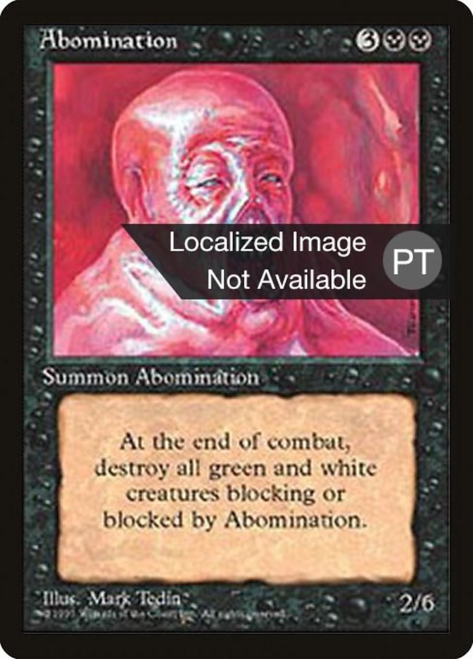 Abomination [Fourth Edition (Foreign Black Border)] | Galaxy Games LLC