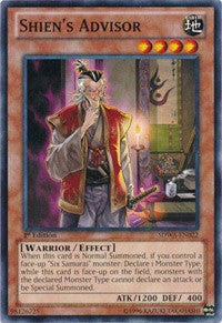 Shien's Advisor [SDWA-EN022] Common | Galaxy Games LLC