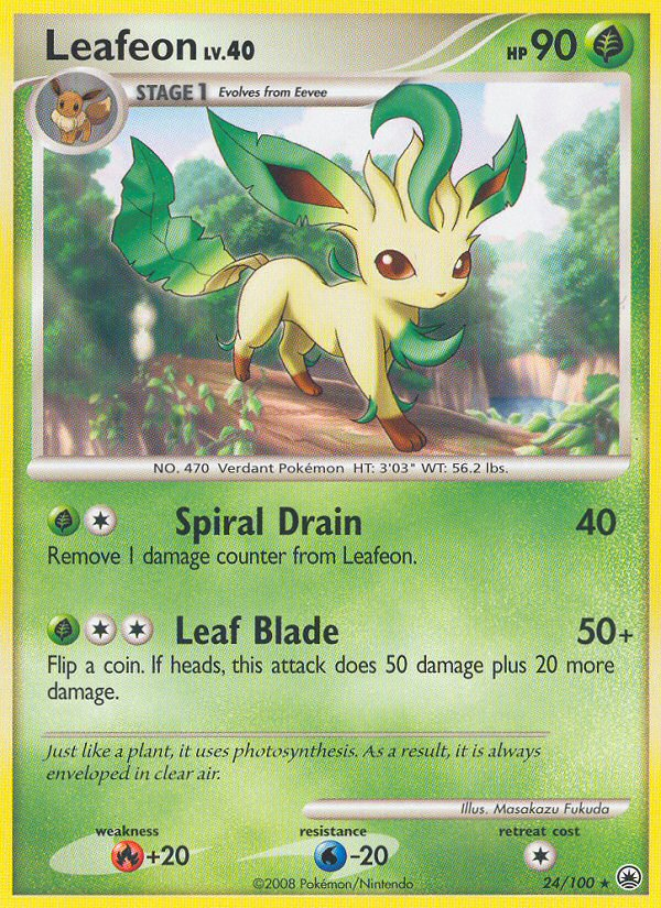 Leafeon (24/100) [Diamond & Pearl: Majestic Dawn] | Galaxy Games LLC