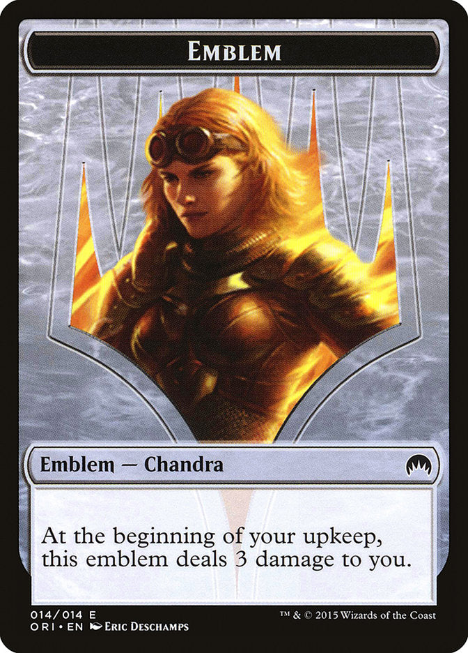 Chandra, Roaring Flame Emblem [Magic Origins Tokens] | Galaxy Games LLC