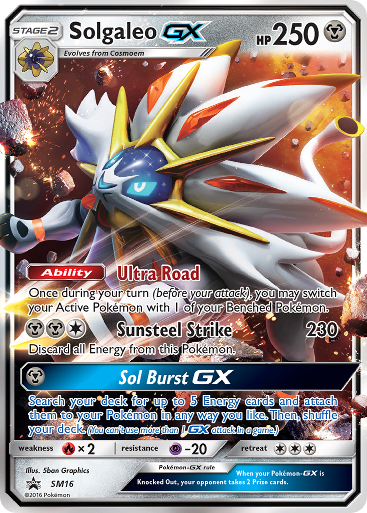 Solgaleo GX (SM16) [Sun & Moon: Black Star Promos] | Galaxy Games LLC