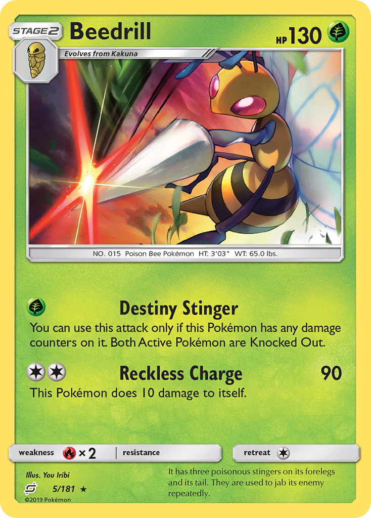 Beedrill (5/181) [Sun & Moon: Team Up] | Galaxy Games LLC