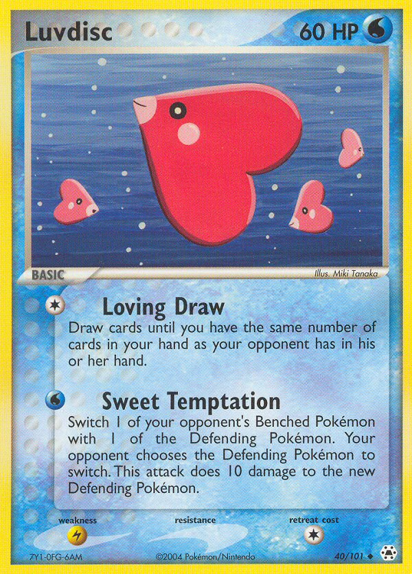 Luvdisc (40/101) [EX: Hidden Legends] | Galaxy Games LLC