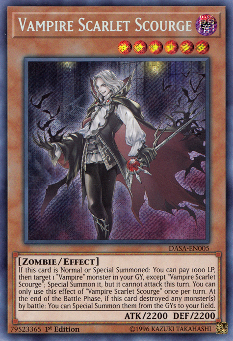 Vampire Scarlet Scourge [DASA-EN005] Secret Rare | Galaxy Games LLC