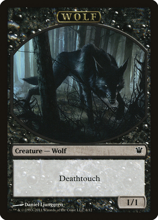 Wolf Token (6/12) [Innistrad Tokens] | Galaxy Games LLC