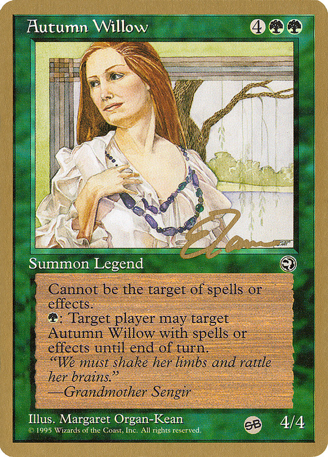 Autumn Willow (Eric Tam) (SB) [Pro Tour Collector Set] | Galaxy Games LLC