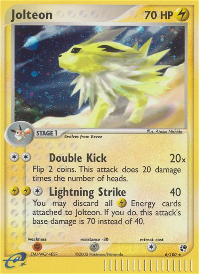 Jolteon (6/100) [EX: Sandstorm] | Galaxy Games LLC